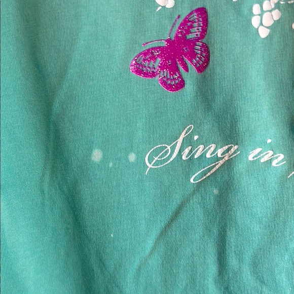 Northern Reflections Aqua Cotton Tee - Picture 5 of 6